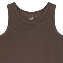 BIRKHOLM 2-Pak Tanktops Oliven Grøn & Chokolade Brun